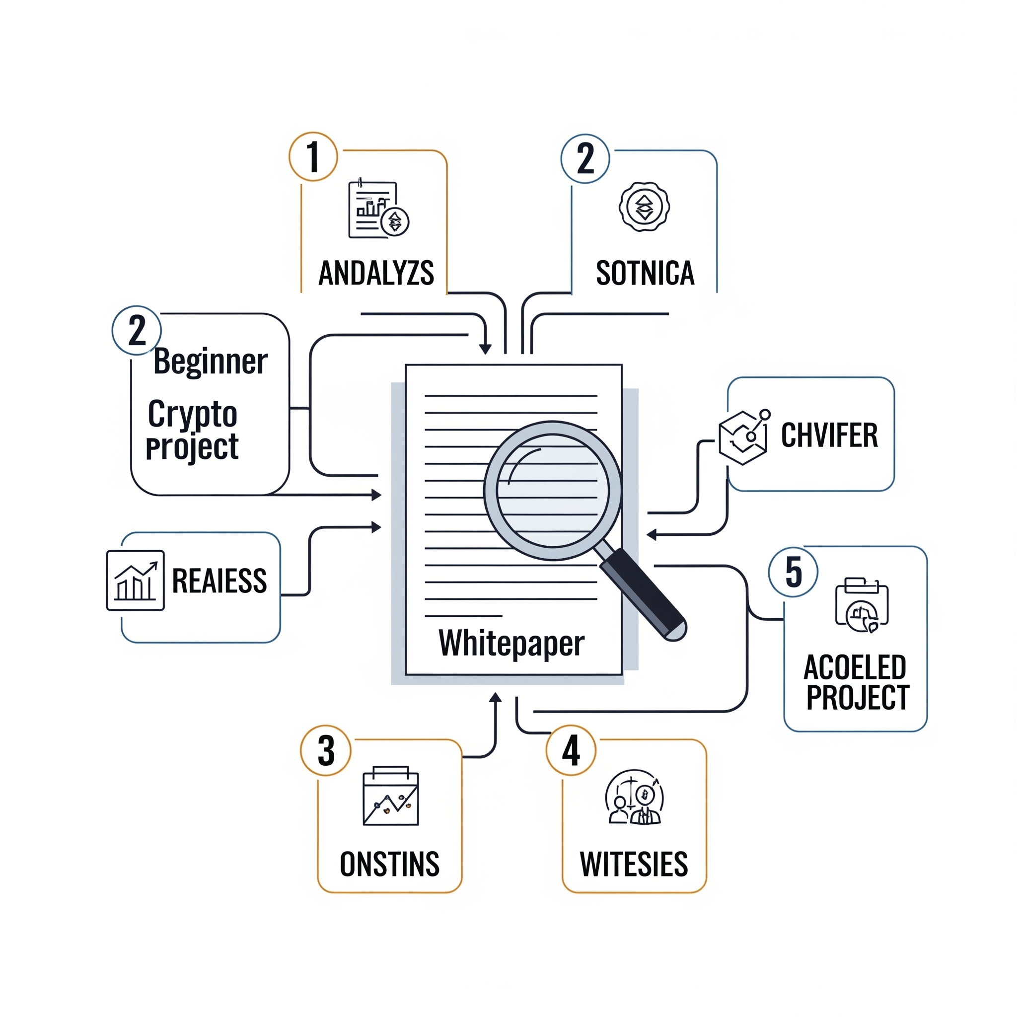 Схема анализа whitepaper криптопроекта для новичков