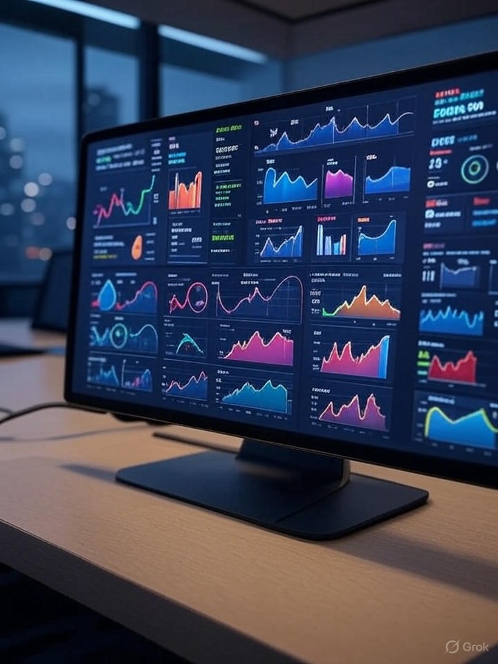 График основных KPI игровых метрик
