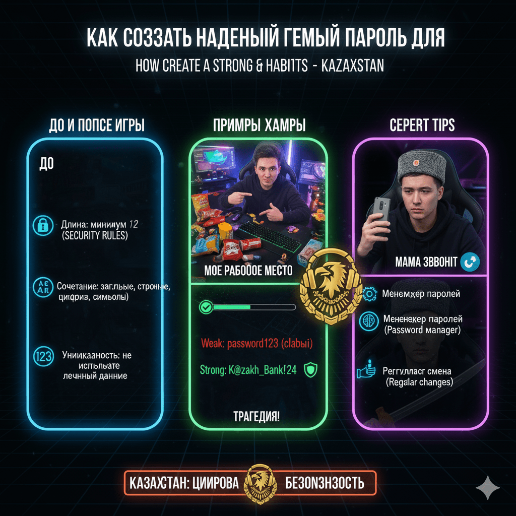 Как создать надежный пароль для интернет-банкинга в Казахстане