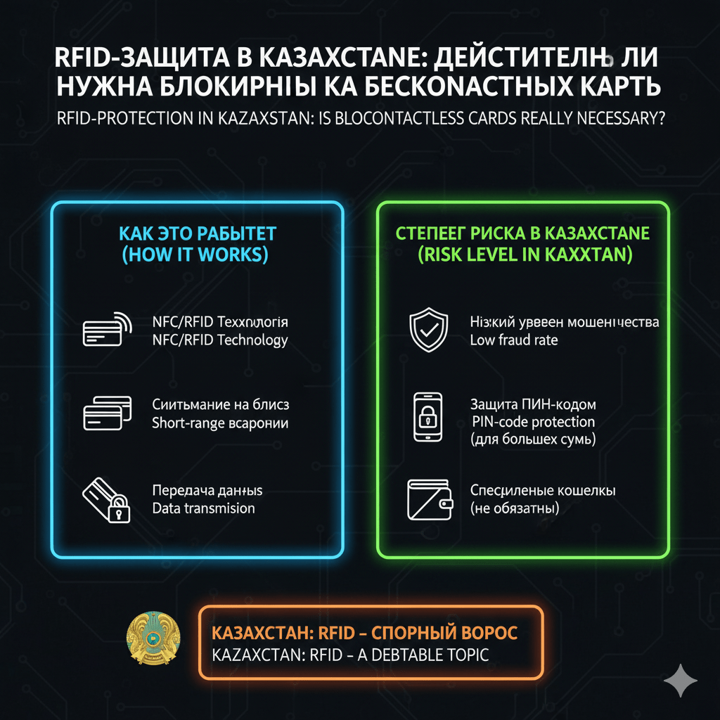 RFID-защита в Казахстане: действительно ли нужна блокировка бесконтактных карт